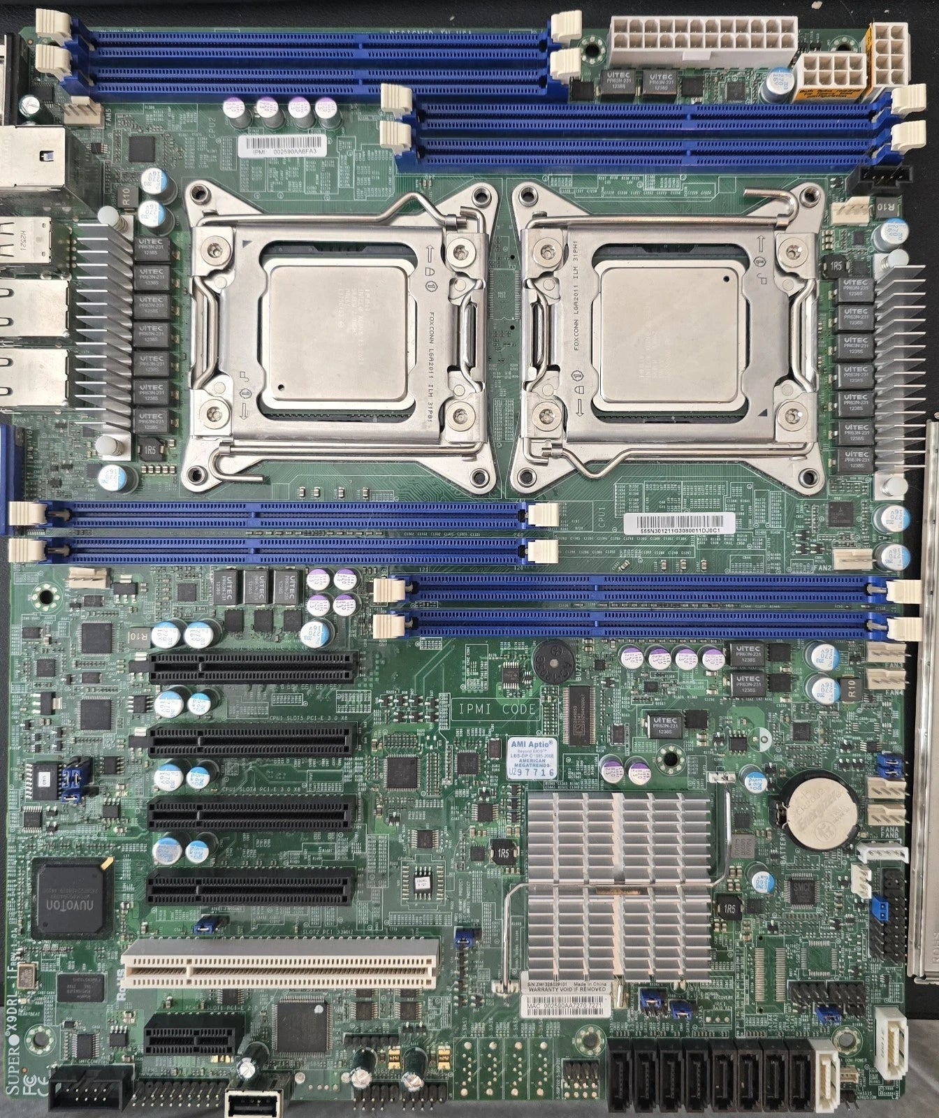 Supermicro X9DRL-iF Server Motherboard Dual Intel E5-2620V4 CPU High-Performance ATX