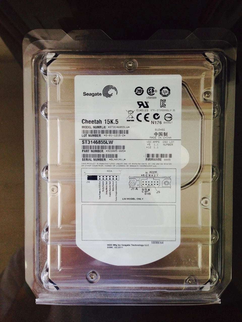 *New*Seagate Cheetah (ST3146855LW) 146GB, 15K RPM, 3.5" SCSI Internal Hard Drive|293547091219