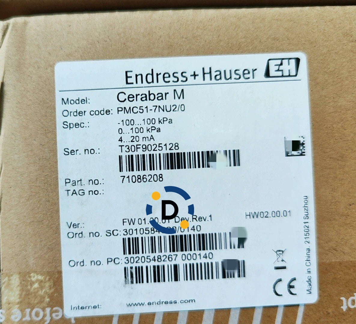 New pmc51-7NU2/0 Pressure transmitter