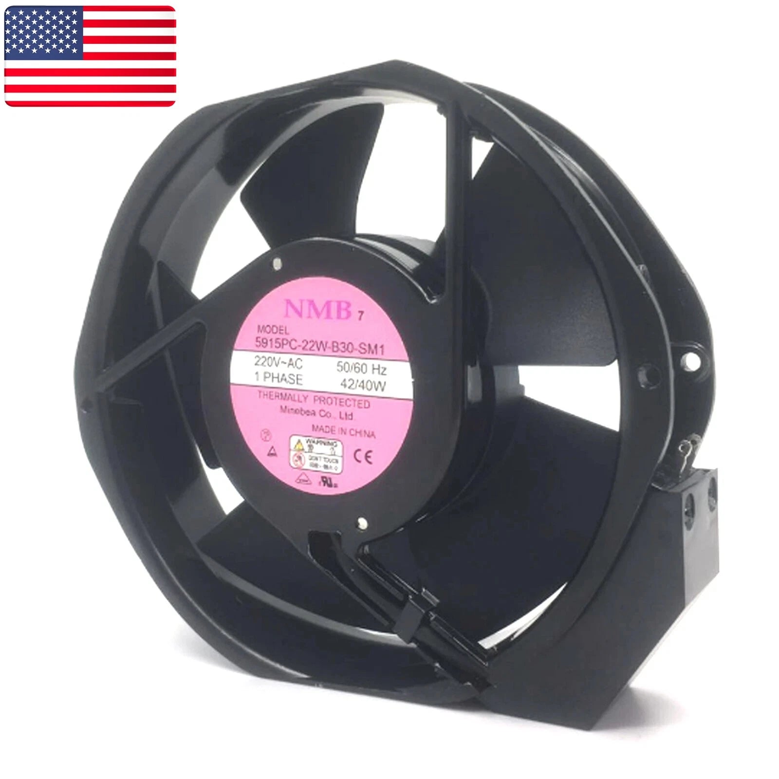 One Brand New NMB 5915PC-22W-B30-SM1 AC Fan AC220V 42/40W 50/60Hz - US Stock|257034443059