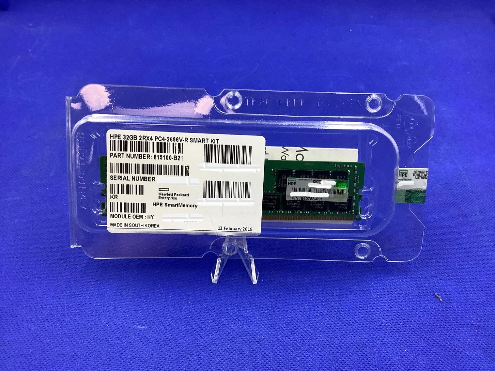 F/S 840758-091 HPE 32GB 2RX4 PC4-2666V DDR4 MEMORY 850881-001 815100-B21|187418765583