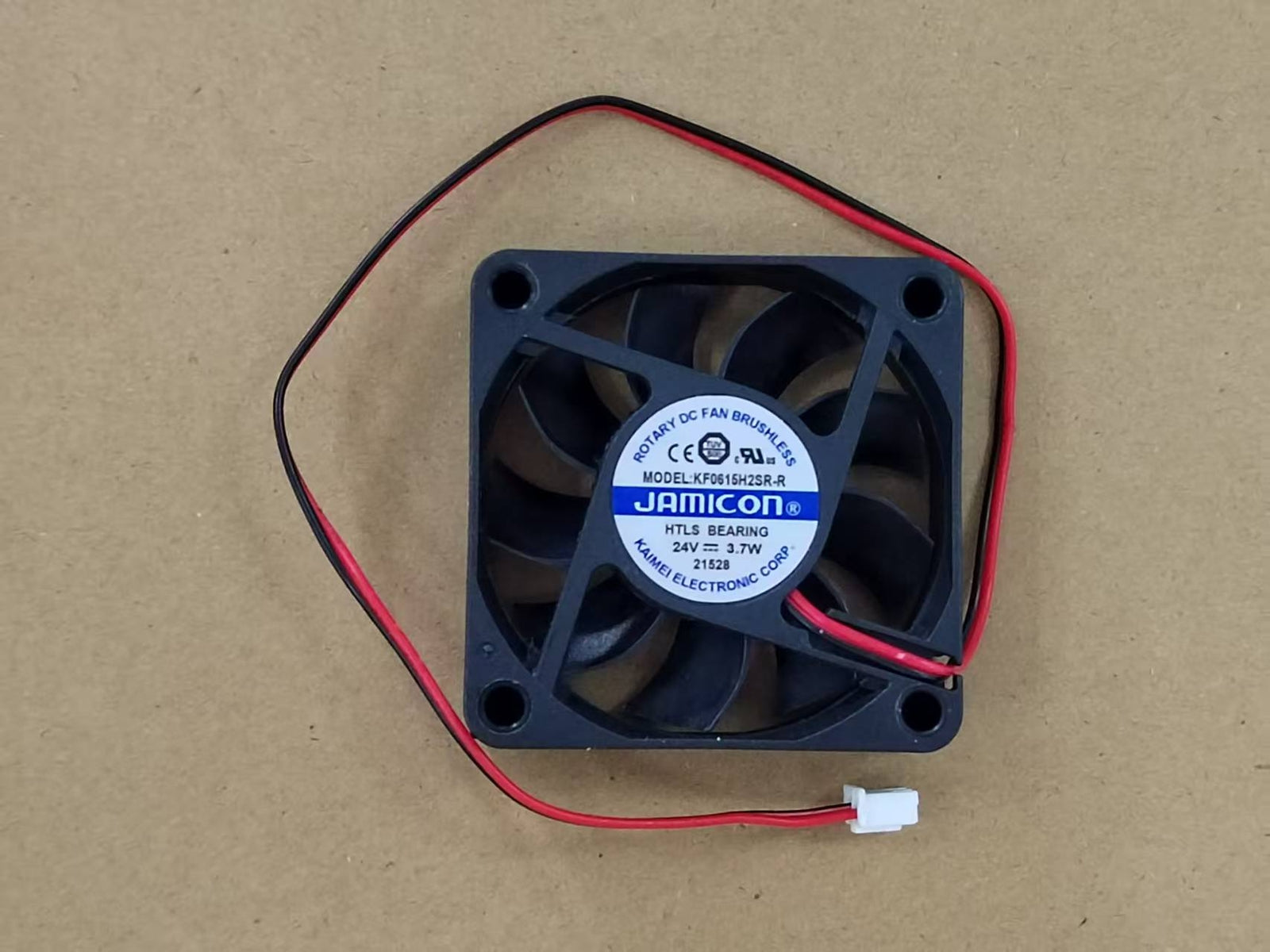 JAMICON KF0615H2SR-R 6015 DC24V 3.7W 6CM 2-Wire Cooling Fan|177650581241