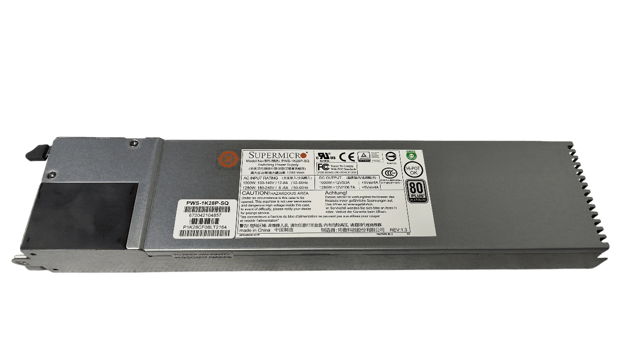 Supermicro PWS-1K28P-SQ 1280w 80 Plus Platinum Power Supply|236317778375