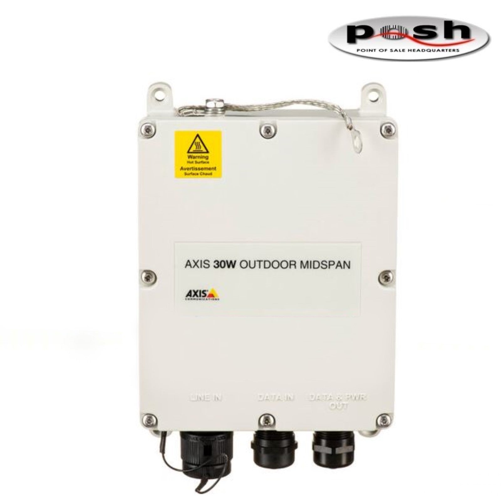 New Axis 01944-001 30W Outdoor PoE+ Midspan Injector IP66|116763163521