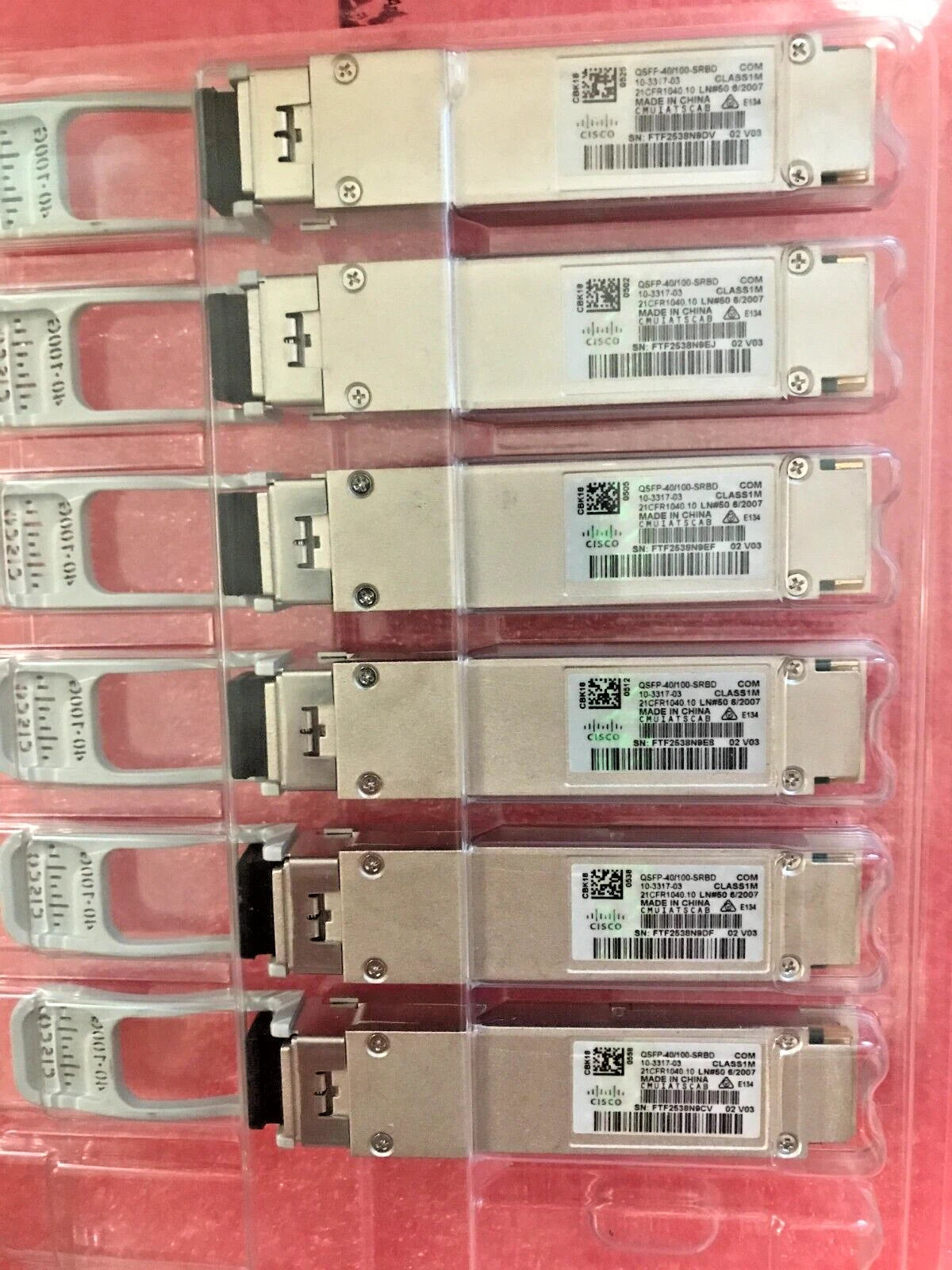 Cisco QSFP-40/100-SRBD 10-3317-03 SR-BiDi Transceiver W/ Hologram New In Clam