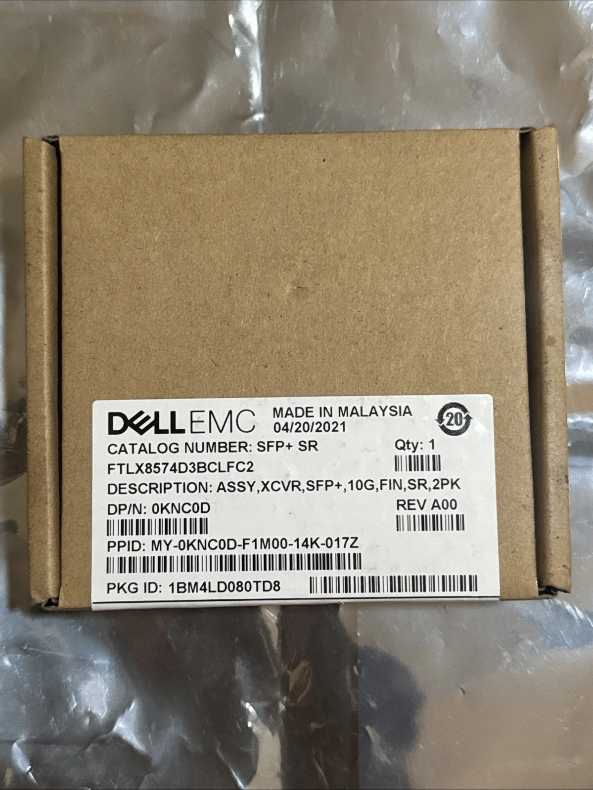 Dell Networking Transceiver SFP+ 10GbE SR 850nm 300m Reach|177789369749