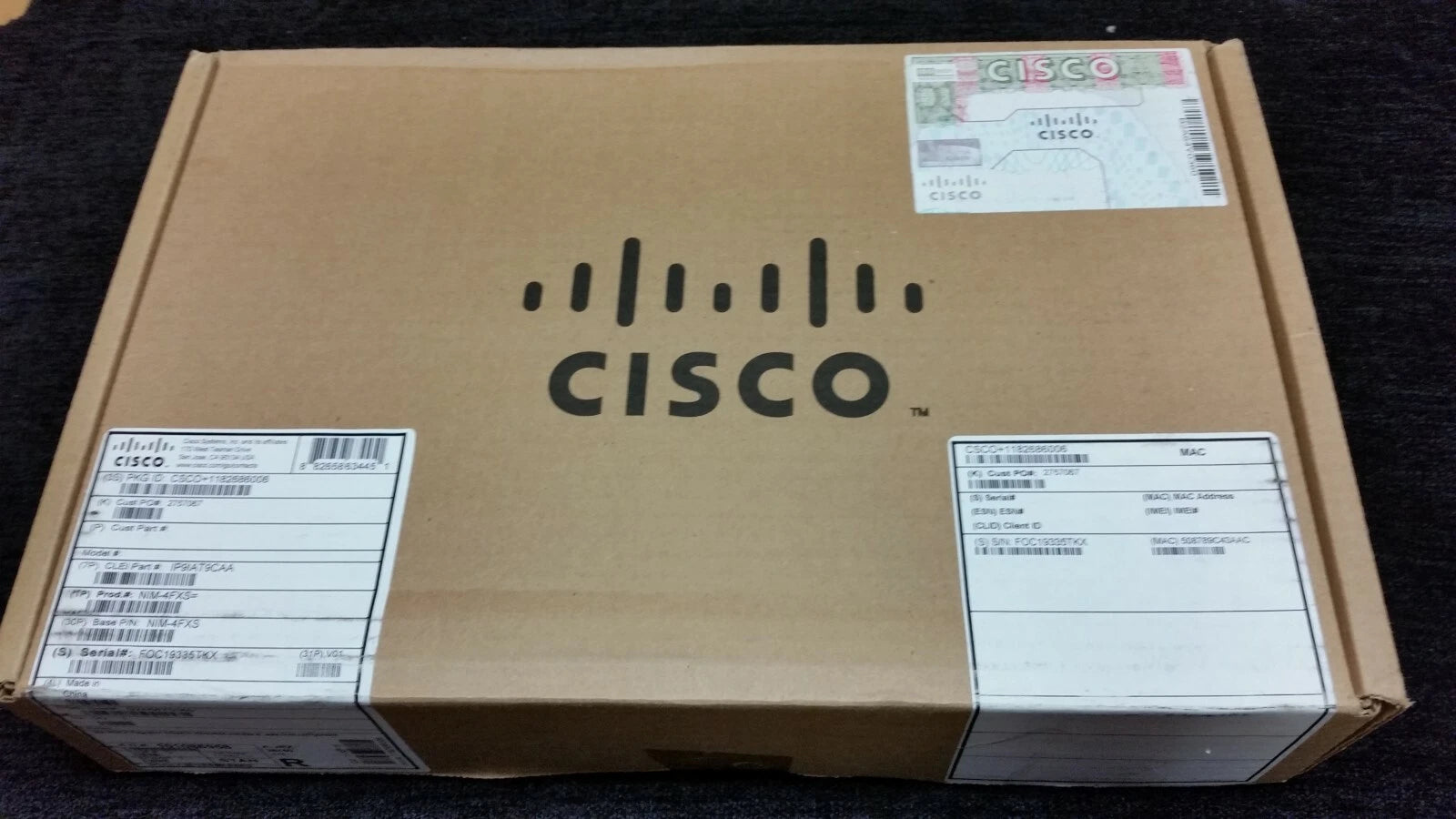 Cisco NIM-4FXS 4-port Network Interface Module 4000 Series ISRs 1934
