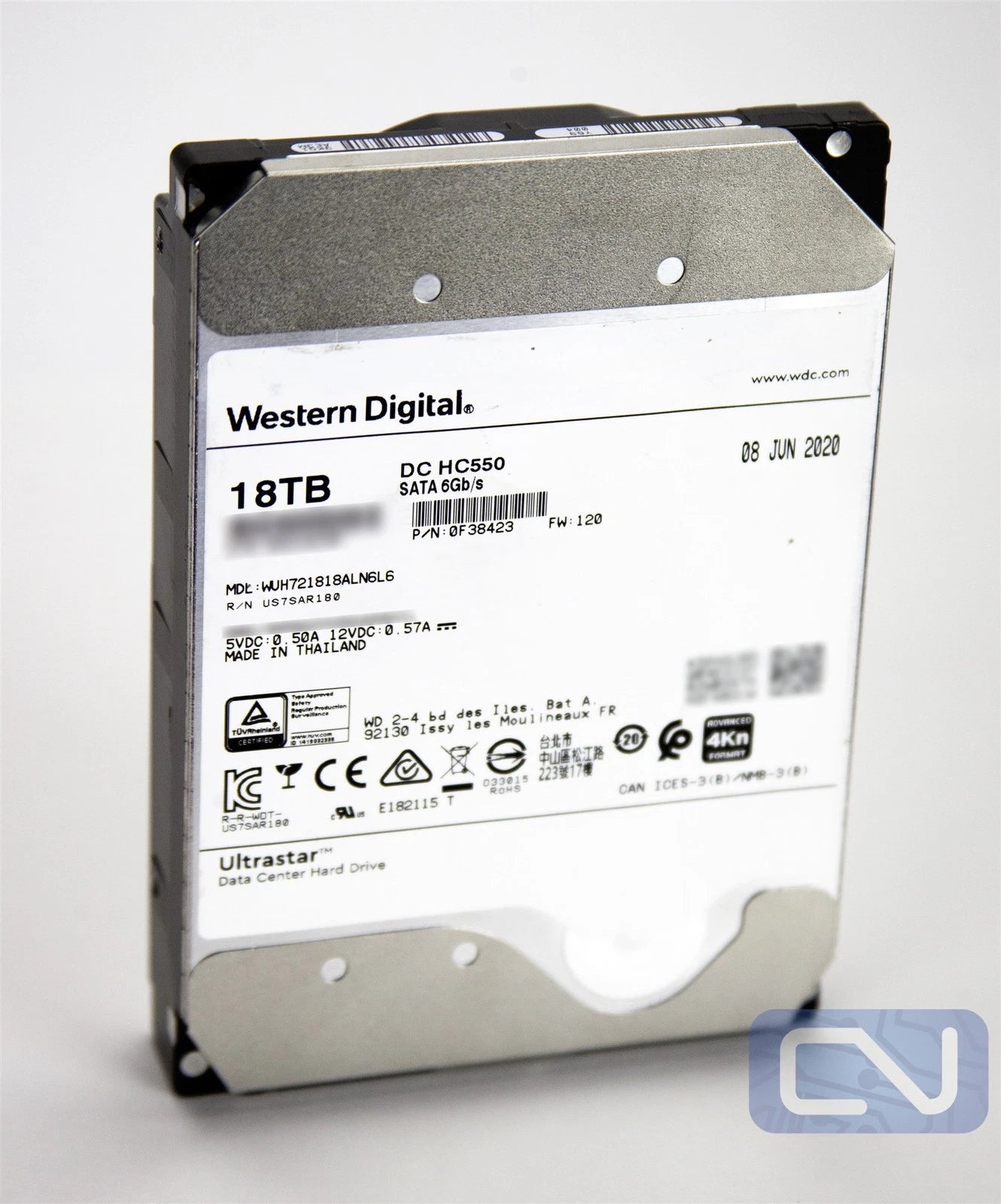 WD WD HC550 (18TB) WUH721818ALN6L6 0F38423 SATA 6Gb/s (512MB) 4Kn 3.5" HDD |286991803019