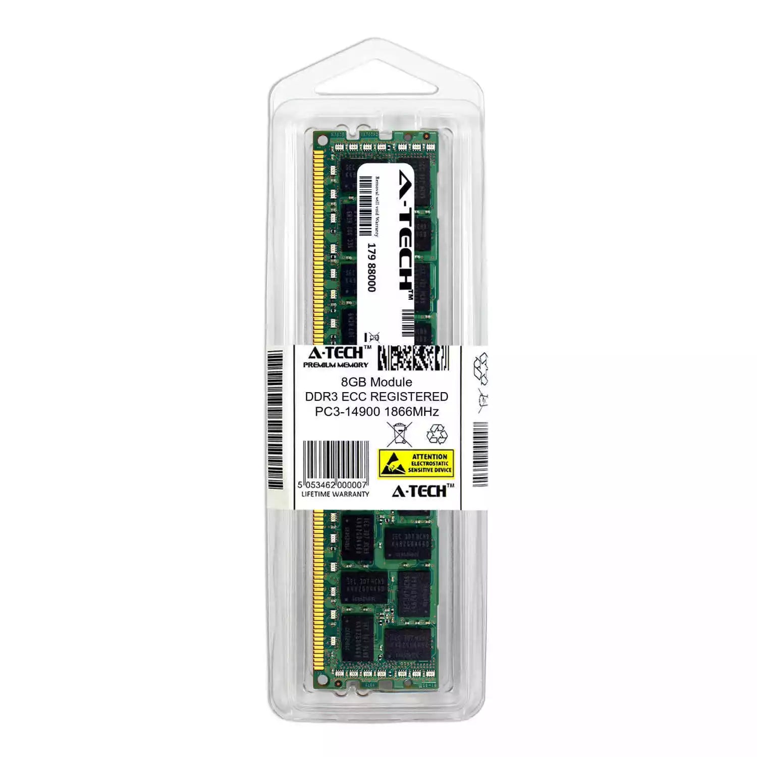 Memoria RAM de servidor HP 712382-071 de 8 GB DDR3 PC3-14900R 1866 MHz RDIMM