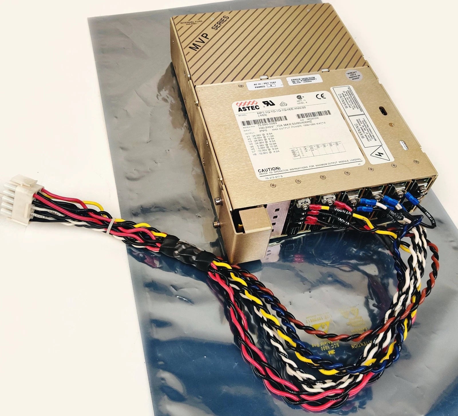 Astec MVP MP1 Power Supply 1000-1200W, 24V 18V 15V 5V 100/240V In Up to 400Hz|136684533636