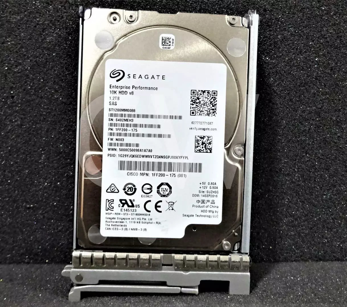 1FF200-175 CISCO ST1200MM0088 1.2TB 10K RPM 12Gb/s 2.5" Disco duro HDD de SERVIDOR SAS