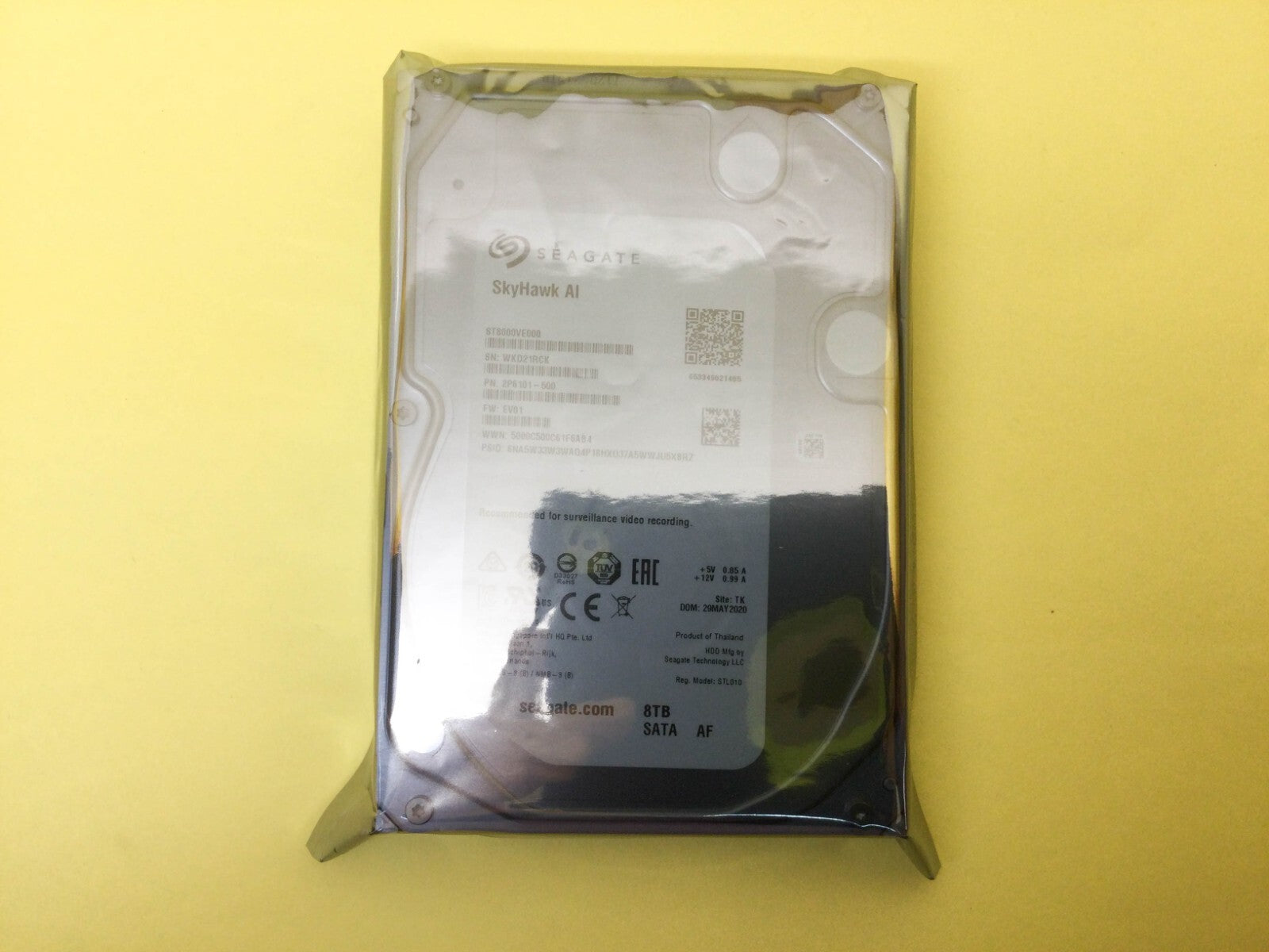 Seagate SkyHawk AI 8TB 7.2K SATA 6Gb/s 3.5'' Surveillance HDD ST8000VE000 New|286671427754