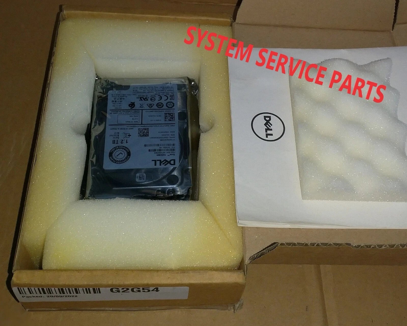 GENUINE DELL 1.2TB 2.5 SAS 10K 512b 12Gbps HARD DISK DRIVE Enterprise G2G54 NEW|396683850490