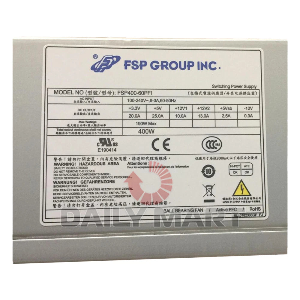 New In Box FSP FSP400-60PFI Power Supply|165158947374