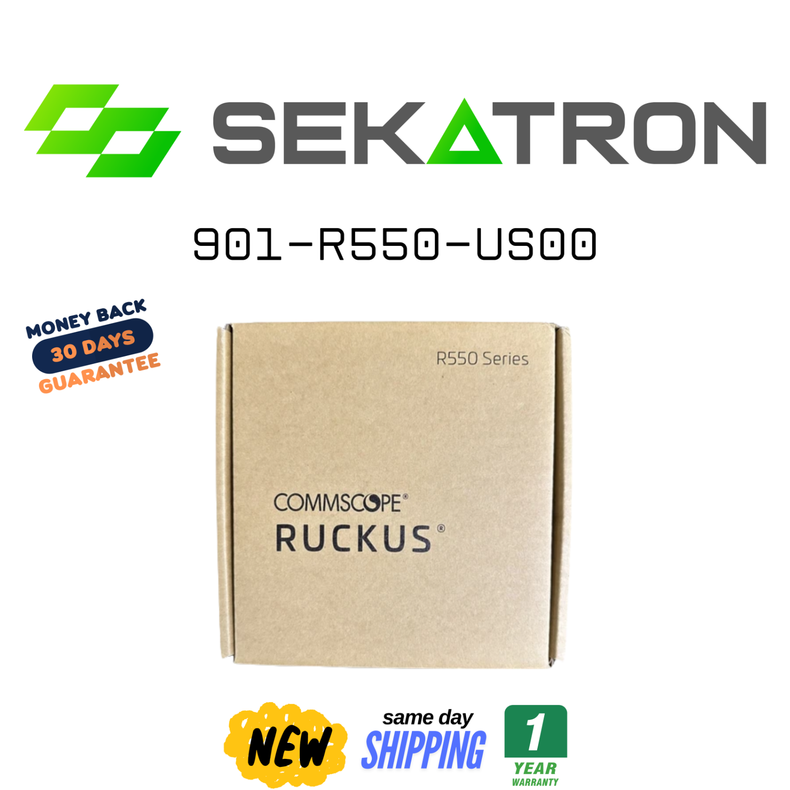 Ruckus 901-R550-US00 • Wi-Fi 6 (802.11AX Indoor Access Point • Tested ⚡