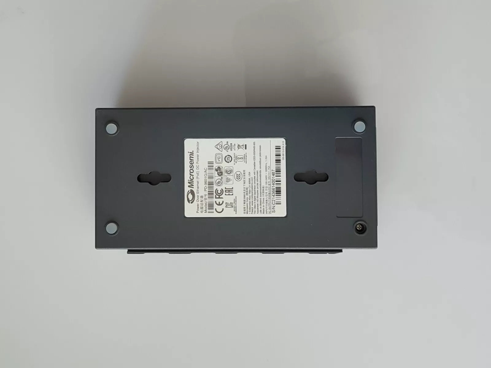 MICROSEMI PD-9601G/AC ALIMENTACIÓN SOBRE ETHERNET (PoE) DC INYECTOR DE ALIMENTACIÓN MIDSPAN