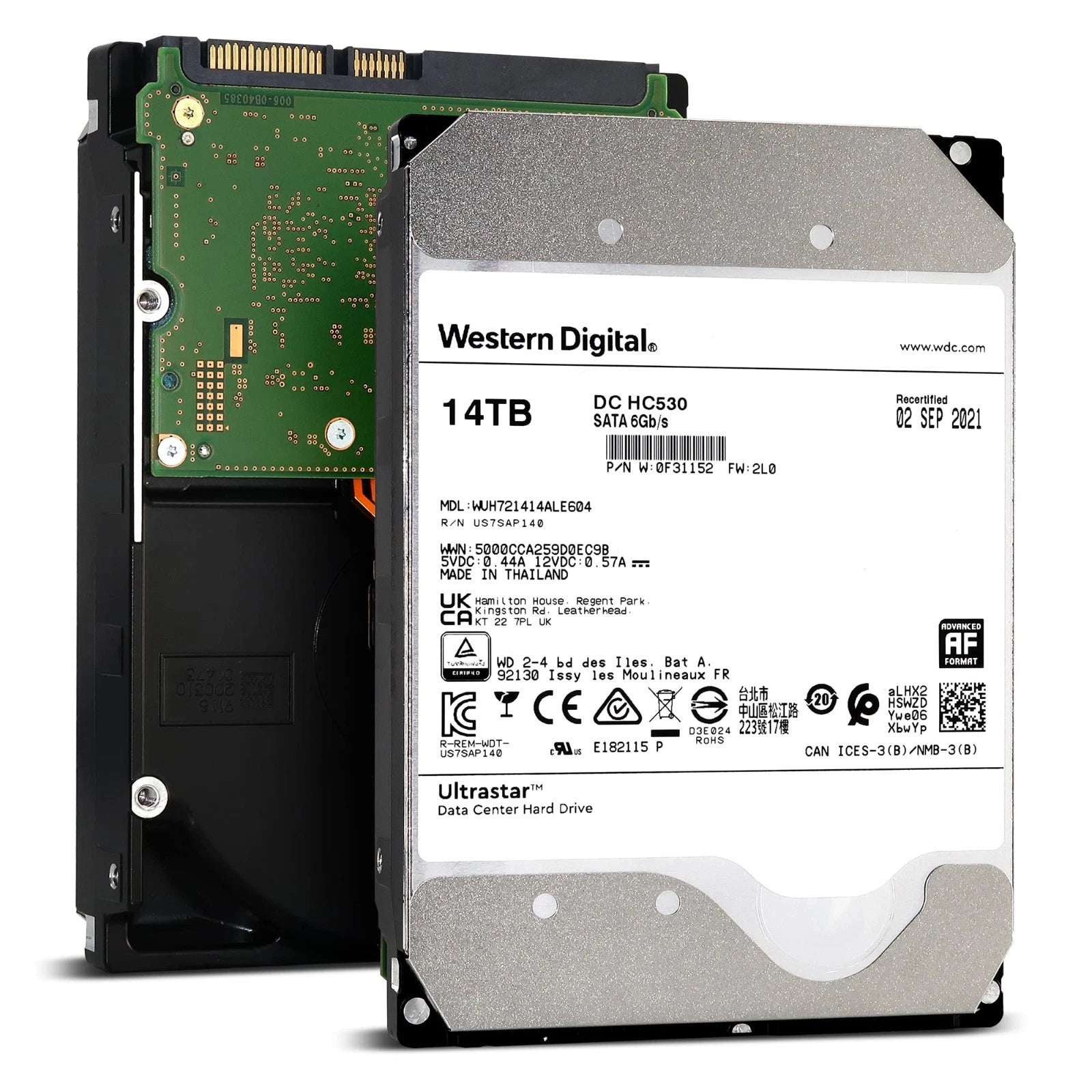 WD Ultrastar DC HC530 14TB  3.5" 7200RPM Enterprise HDD (WUH721414ALE604)|116891963785