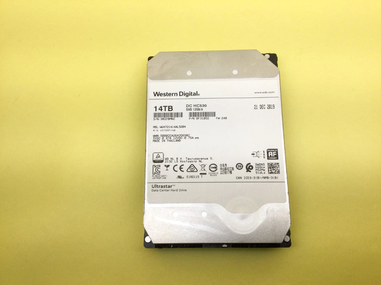 WD HGST Ultrastar DC HC530 14TB 7200rpm 3.5in SAS 12Gbps HDD WUH721414AL5204|284522155163