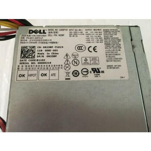 Dell Fuente 0N238P N238P Dell PowerEdge T110 305W Power Supply PSU L305P-01 PS-6311-5DF2-LF