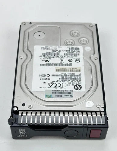 HP HPE 2TB SAS 6Gb/s 7.2K RPM LFF Server Hard Drive with Tray