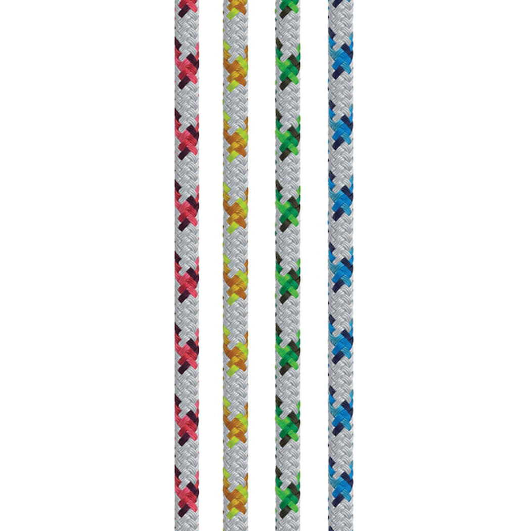 Samson Rope 4.35026E+11 Samson Rope 435026405030 Samson 435026405030 XLS3 Yacht, Braid, 13/32" (10mm) x 500', White w/Red Tracer