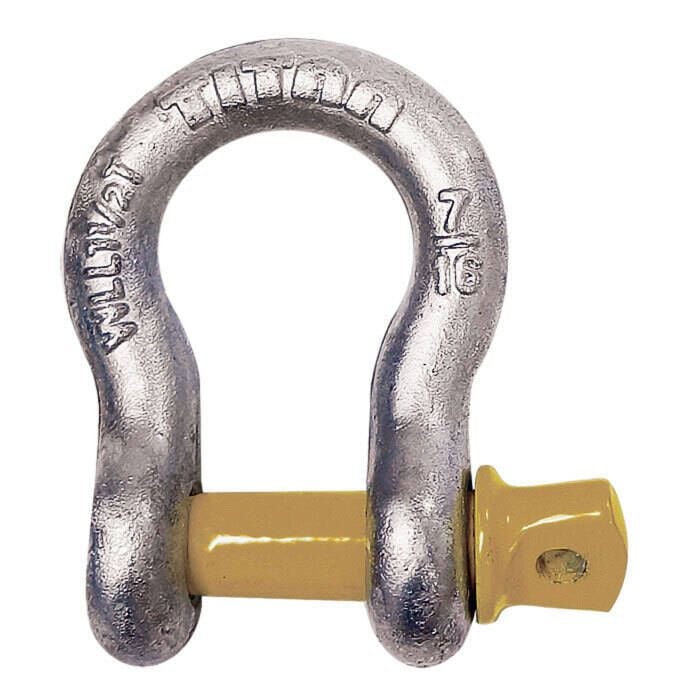 Titan Chain 10319060 Hot Galvanized Bow Shackle, 1-1/4"