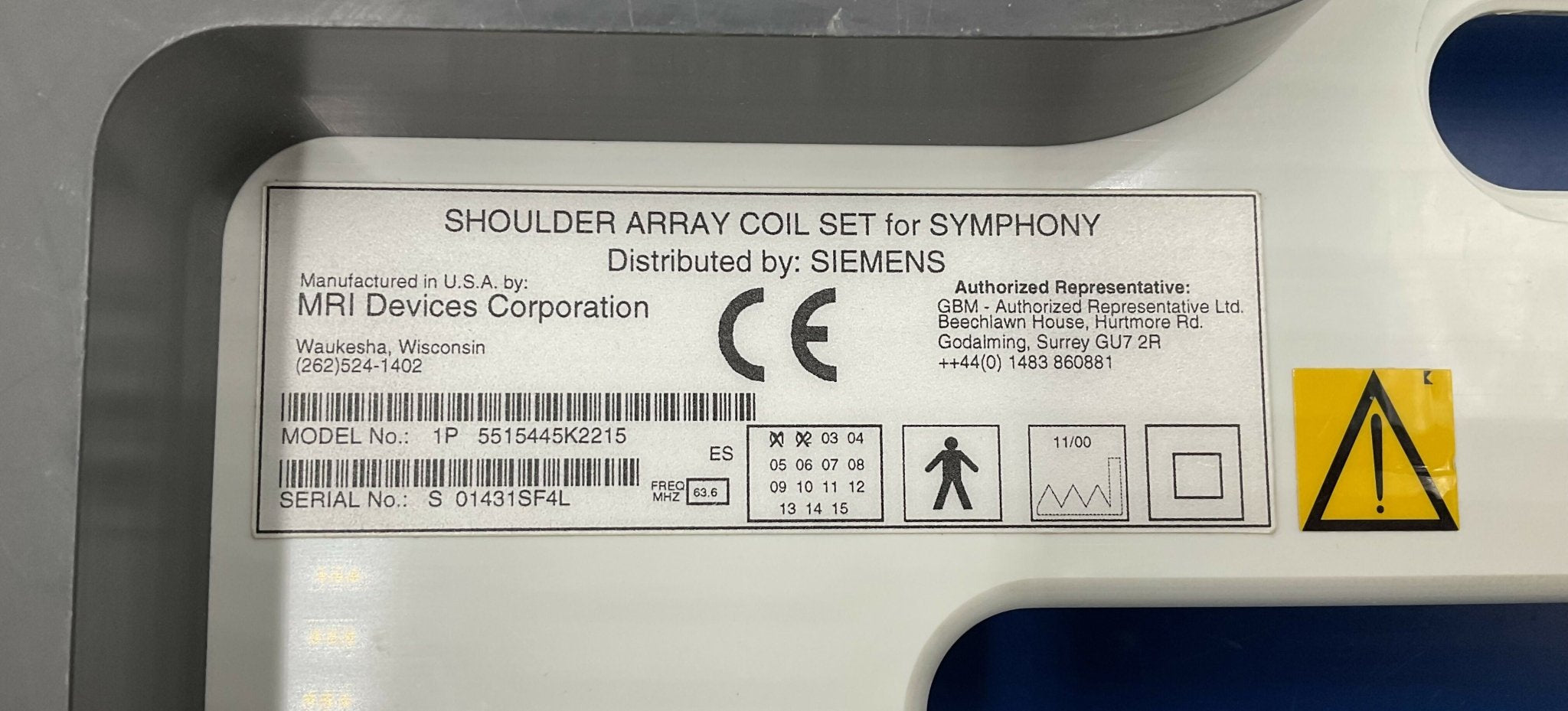 SHOULDER ARRAY BASE PLATE (05515445/5515445 SIEMENS
