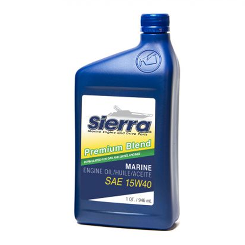 Sierra 18-9554-4 Premium Blend Heavy Duty Engine Oil 15W-40, 5 Qt., 4/case