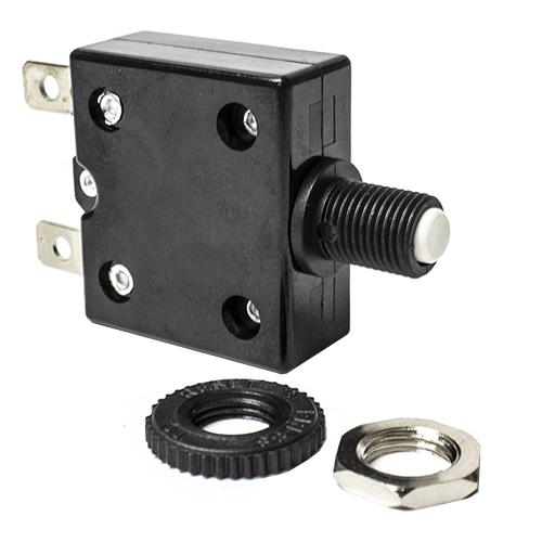 Sierra CB41220 Push Button Circuit Breaker, 15 Amp, White
