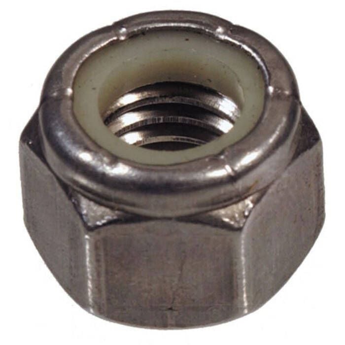 Seachoice Stainless Steel Nylon Insert Locknut, 1/4"-20