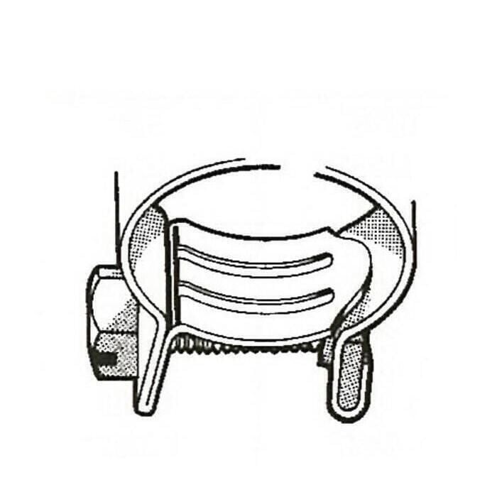 Scandvik 13510 Aba 304 Stainless Steel Mini Clamps, Size 10