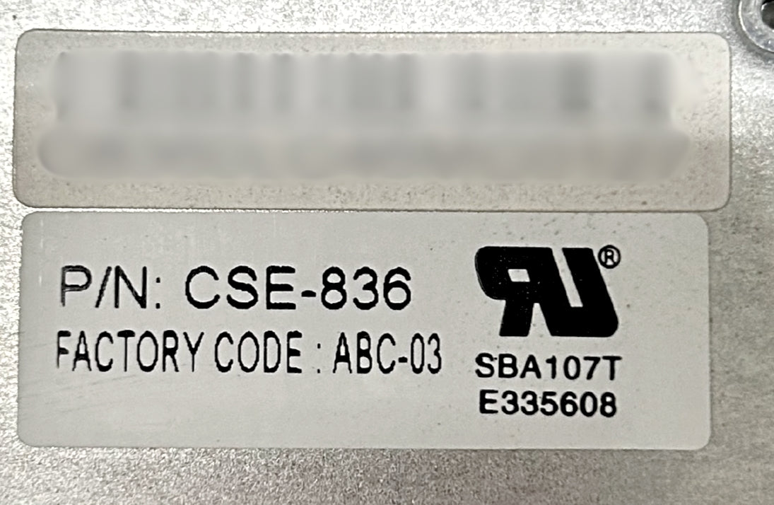 SuperMicro CSE-836 3U 16X3.5 BAY SERVER CHASSIS ONLY