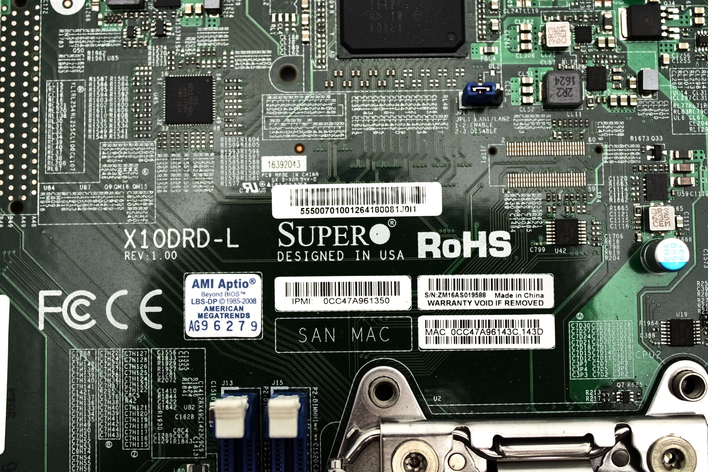 SuperMicro X10DRD-L System Board