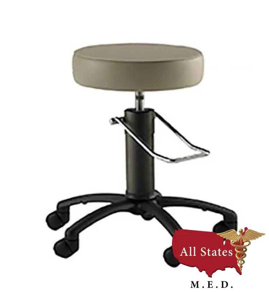 Surgical Stool with Black Aluminum Base