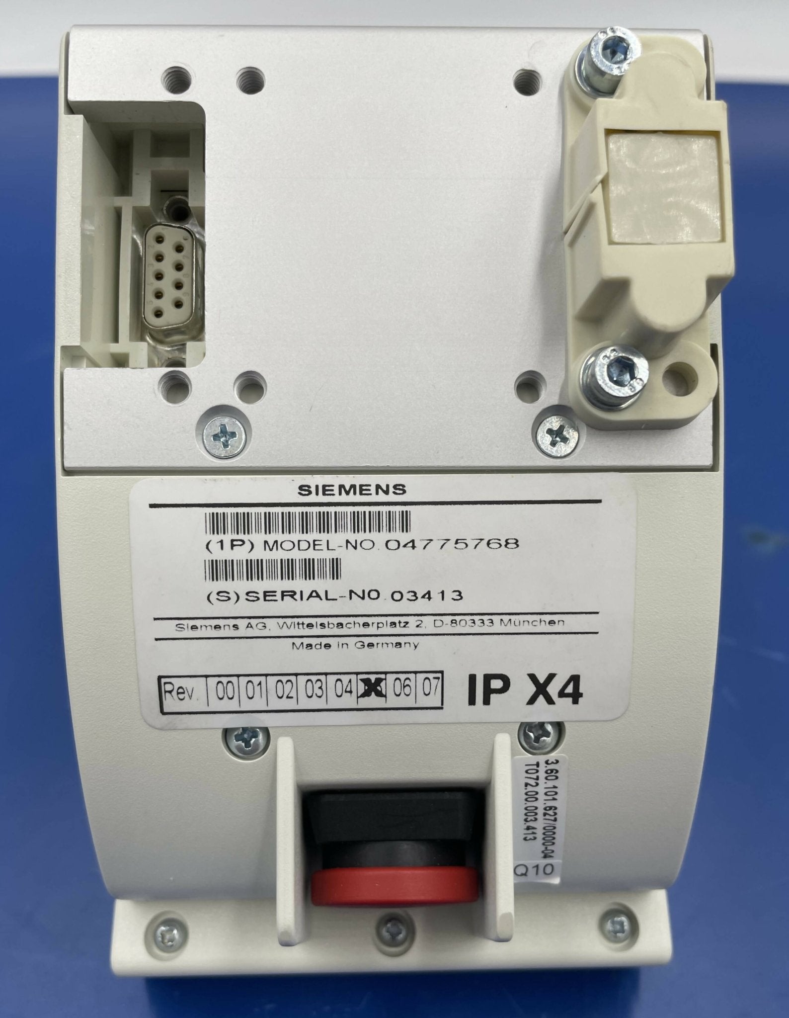 Siemens 4775768 - Table Control Module Medical Imaging Rear View | Alo Tech Solutions