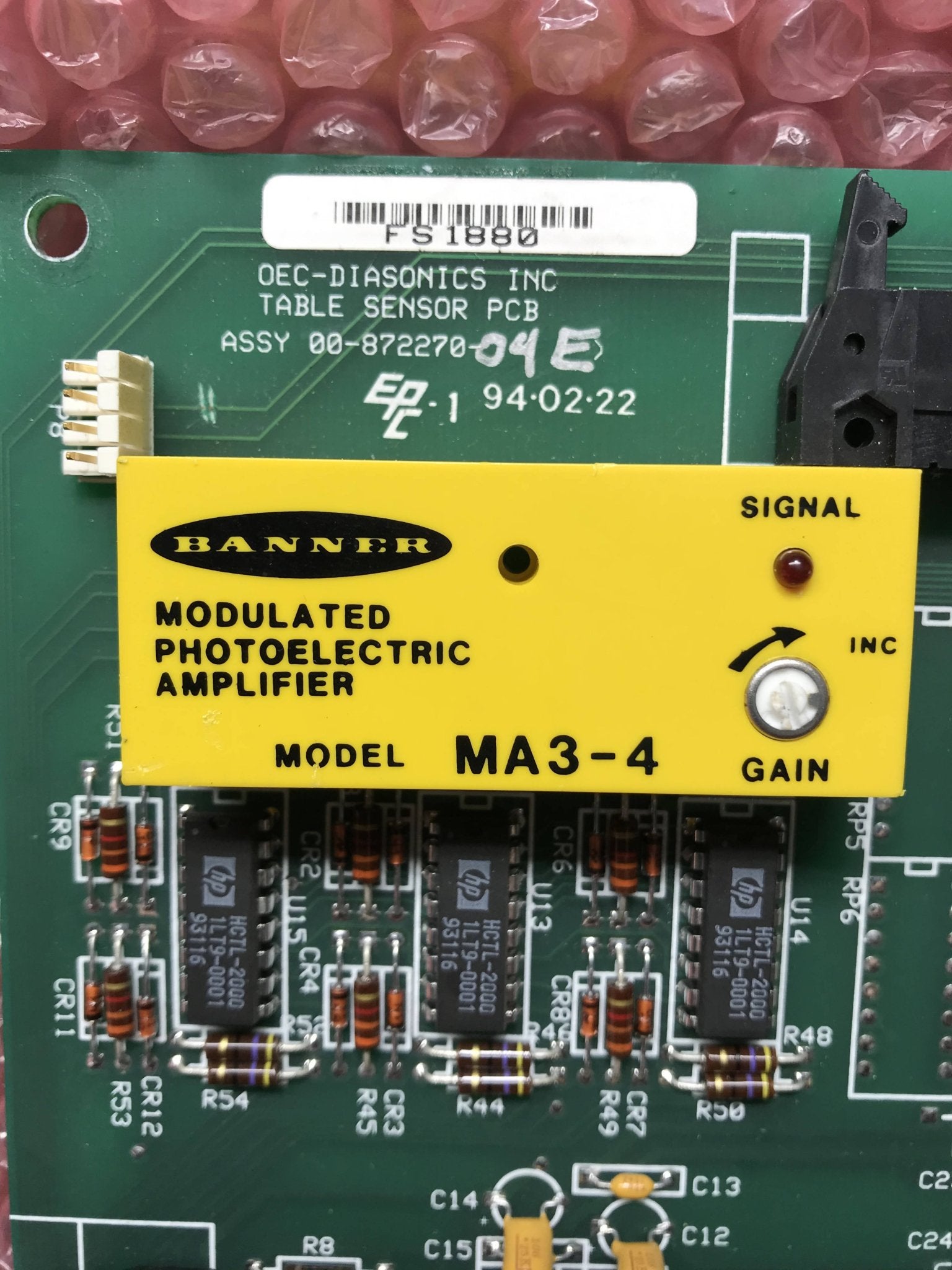 Table Sensor PCB (00-872270-04 OEC UROVIEW 2600