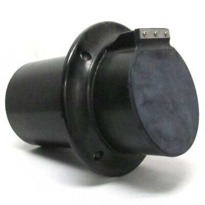 Centek Veratron 1200301 2" Exhaust Thru-Hull, Black w/Flapper