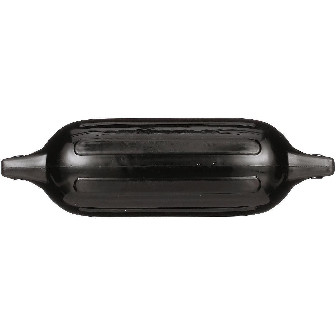 Seachoice DE79206S 79051 Twin Eye Ribbed Fender, Black, 5.5 x 20"