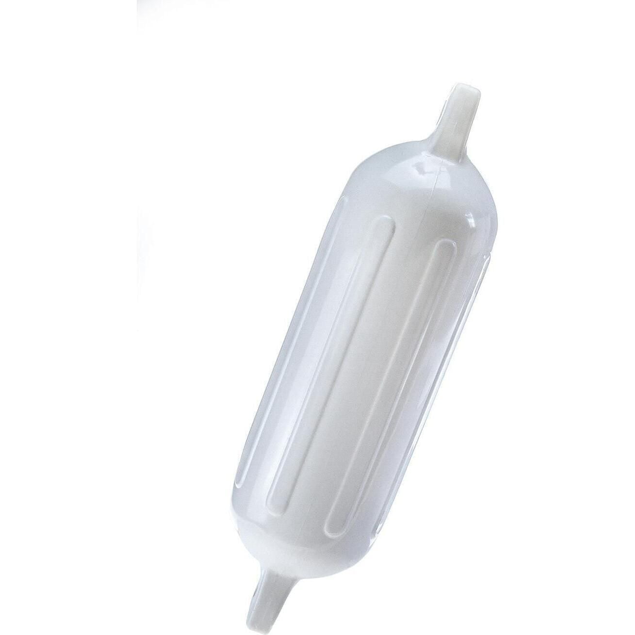 Seachoice DE79271S 79031 Twin Eye Ribbed Fender, White, 8.5 x 27"