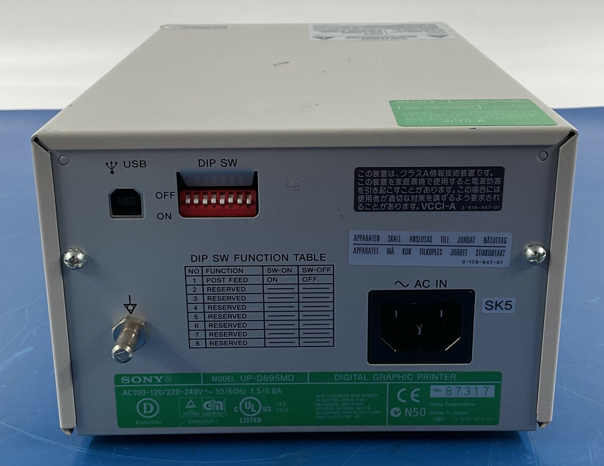 VIDEO GRAPHIC PRINTER (UP-D895 MD SONY