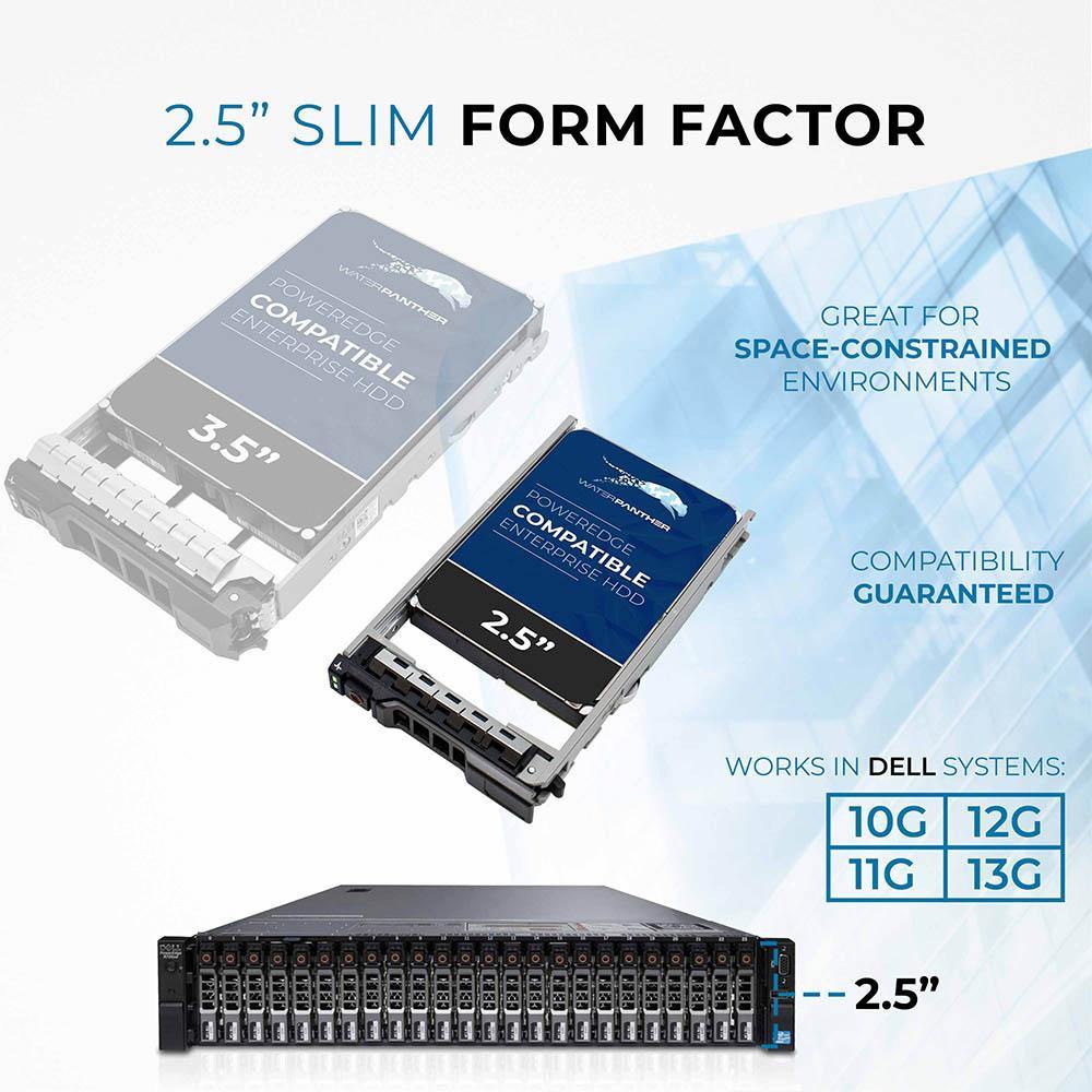 2.4TB 10K SAS 12Gb/s 2.5" HDD for Dell PowerEdge Servers | Enterprise Drive in 13G Tray