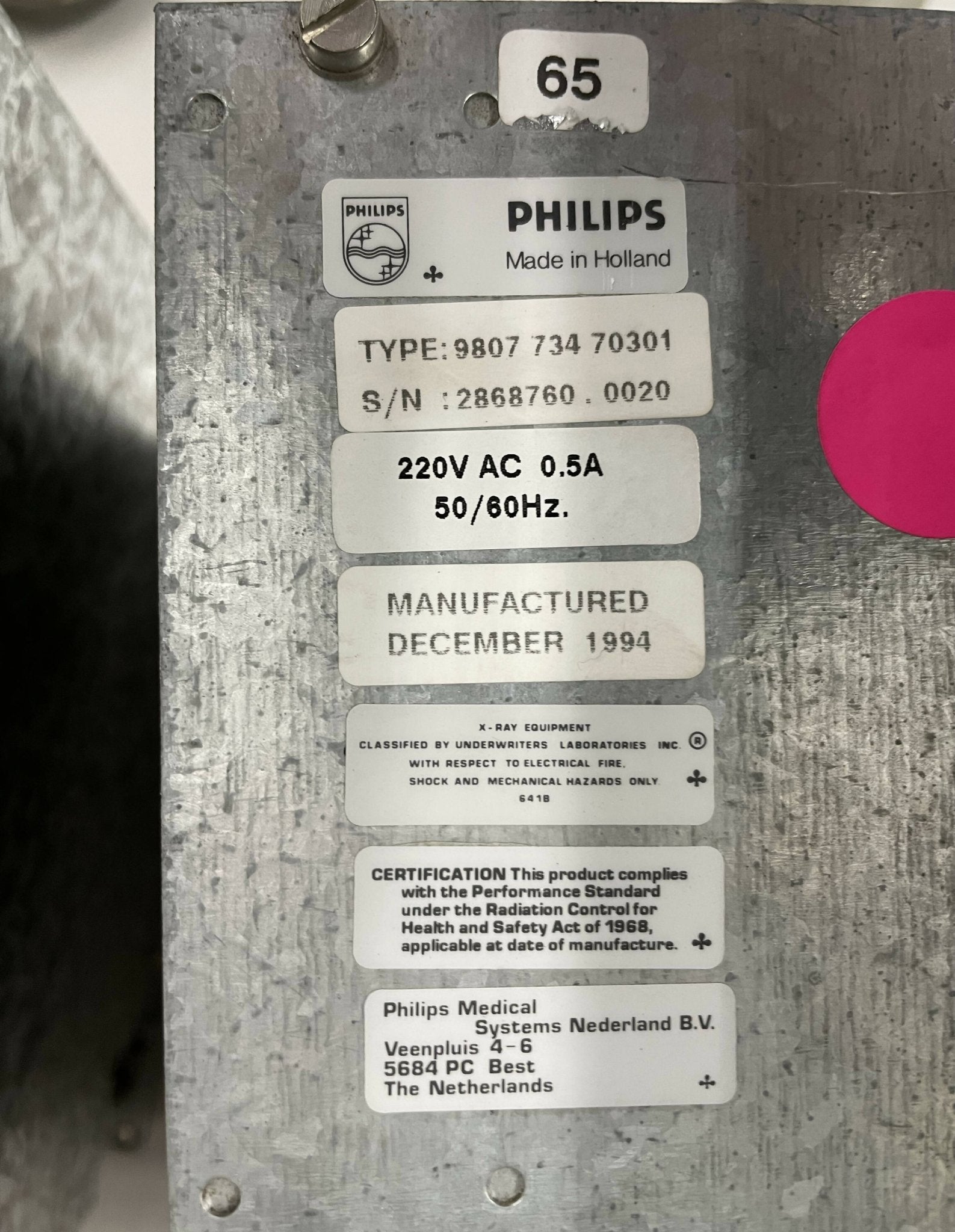 XTV 11 Camera Control Unit (9807 734 70301 Philips