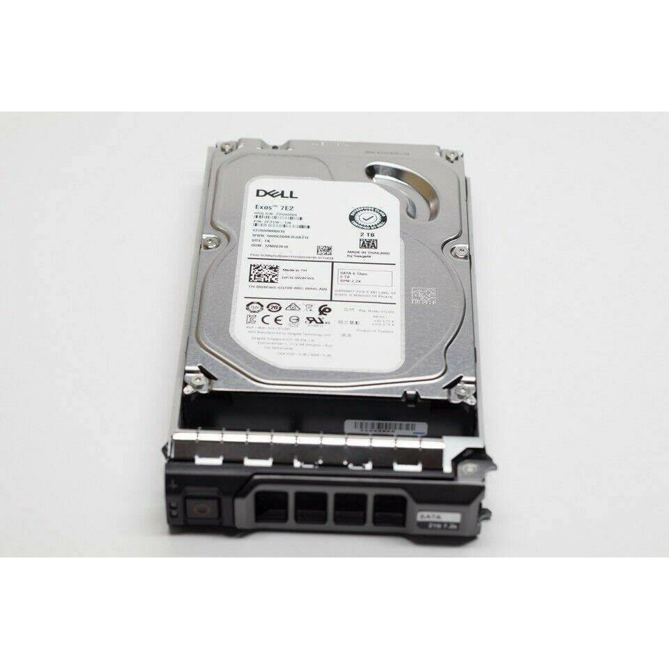 0382H DELL 2TB 7.2K SATA 3.5" 6Gb/s HDD 13GEN - AloinfoUSA