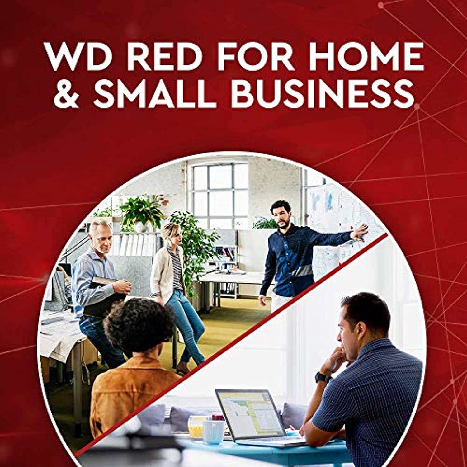 WD Red 10TB NAS Internal Hard Drive - 5400 RPM Class, SATA 6 Gb/s, CMR, 256 MB Cache, 3.5" - WD101EFAX - MFerraz Tecnologia