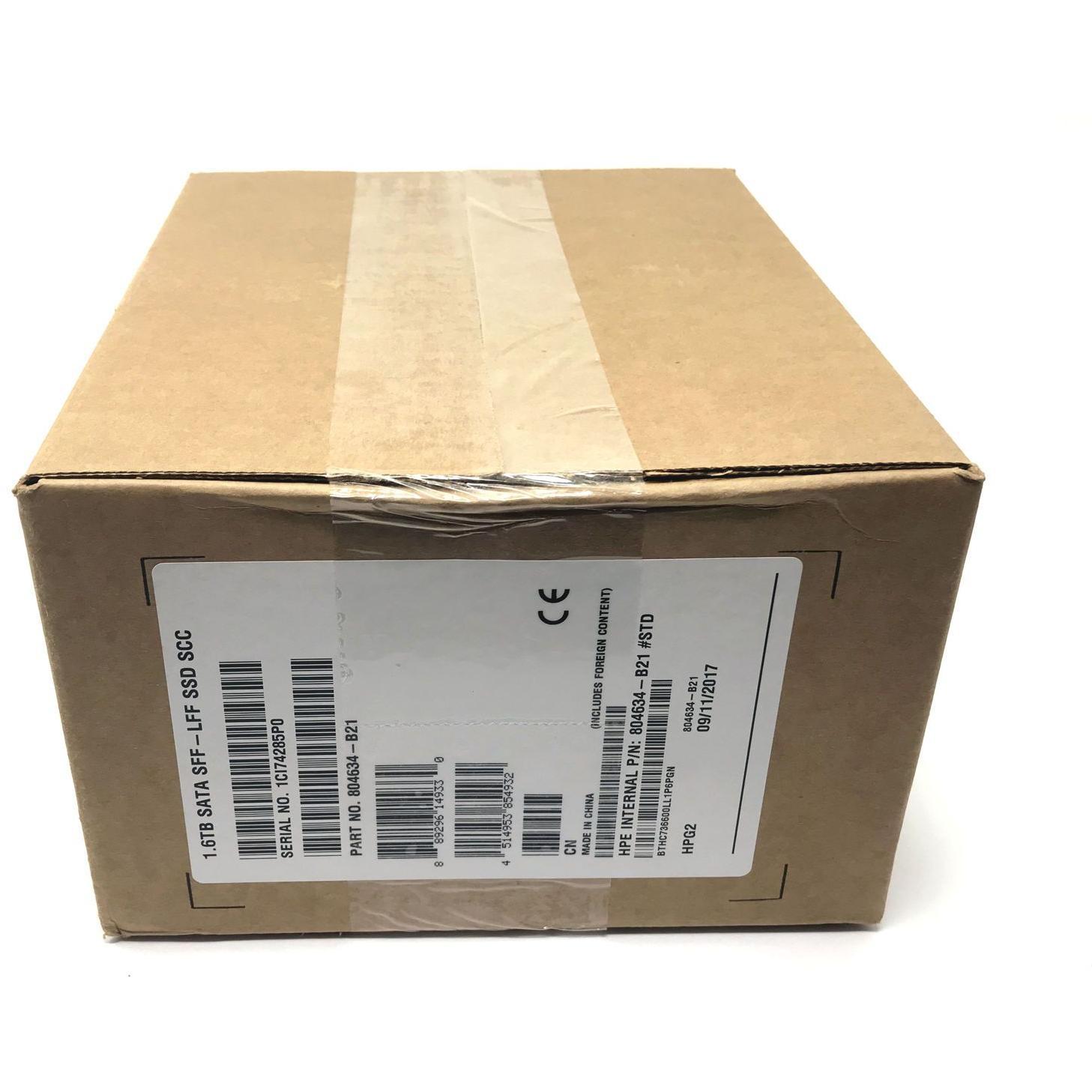 804634-B21 HP 1.6TB 6Gbps SATA 2.5'' Solid State Drive SSD with 3.5'' Tray - AloinfoUSA