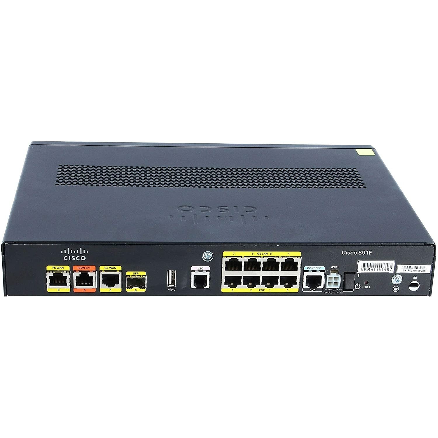 Cisco 891F Gigabit Ethernet Security Router with SFP Model C891F-K9,Gray - MFerraz Tecnologia
