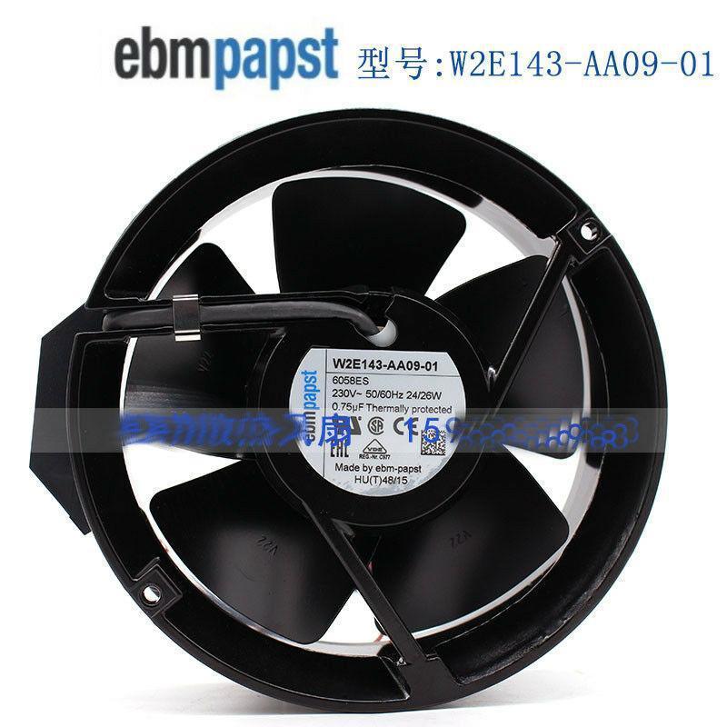 Cooler ebmpapst W2E143-AA09-01 17251 230V 0.12A high temperature fan-FoxTI