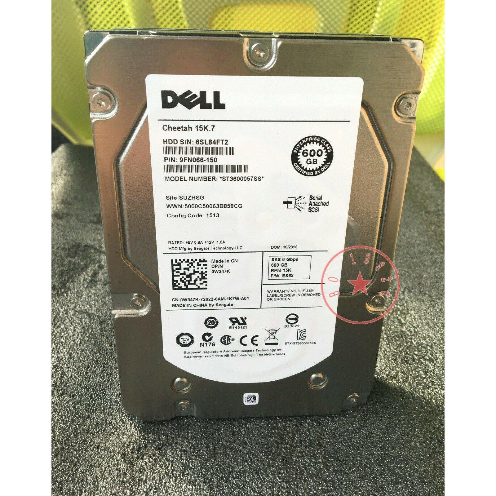 Dell 0W347K W348K ST3600057SS 600GB 15K 3.5 " SAS HDD Hard Drive 9FN066-150 4054318531110 - AloinfoUSA