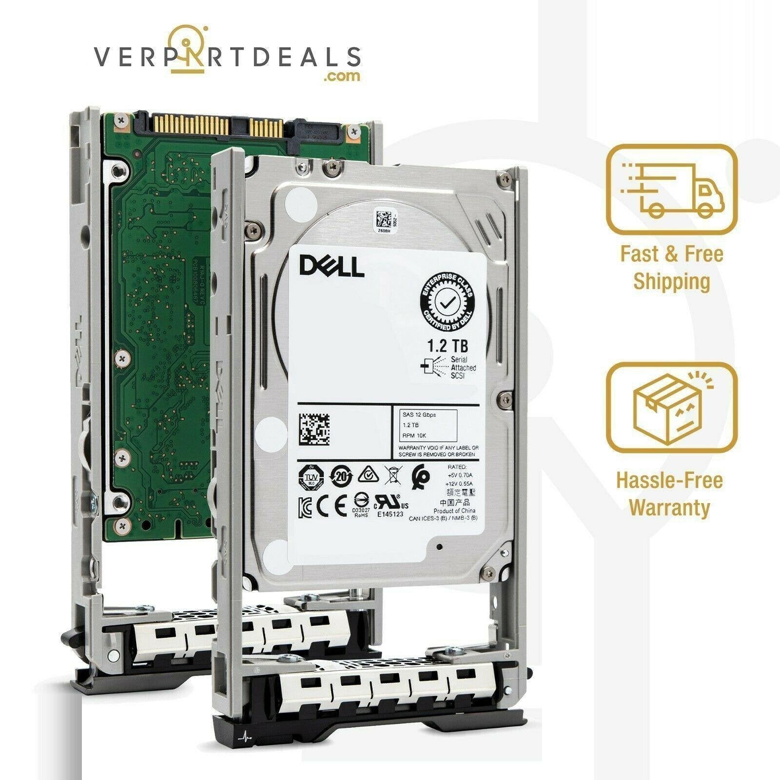 Dell 400-AHEB 1.2TB 10K RPM SAS 12Gb/s 2.5" PowerEdge Hard Drive 656114797277 - AloinfoUSA