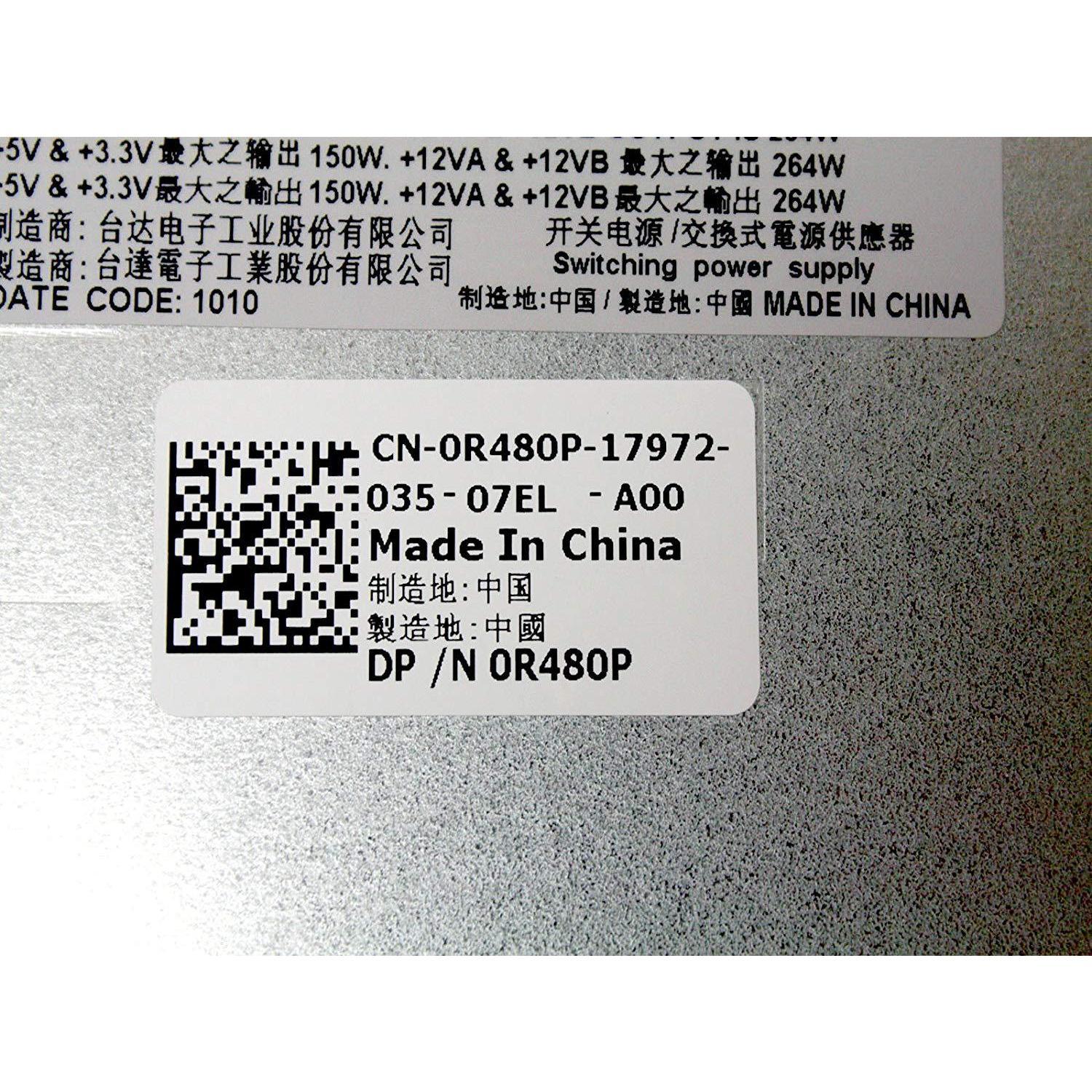 Dell PowerEdge T110 305W Switching Power Supply Unit R480P - AloinfoUSA